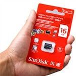 cartã de memória Sandisk 16 GB