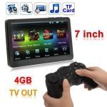 7,0 polegadas Touch Screen 4GB MP5 Player com Game Controlle