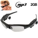 Óculos de sol 2GB com Fone de ouvido MP3 Player (Black)