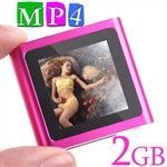 1,4 "Memória de 2GB Mini MP3 Player MP4 Player Media Player